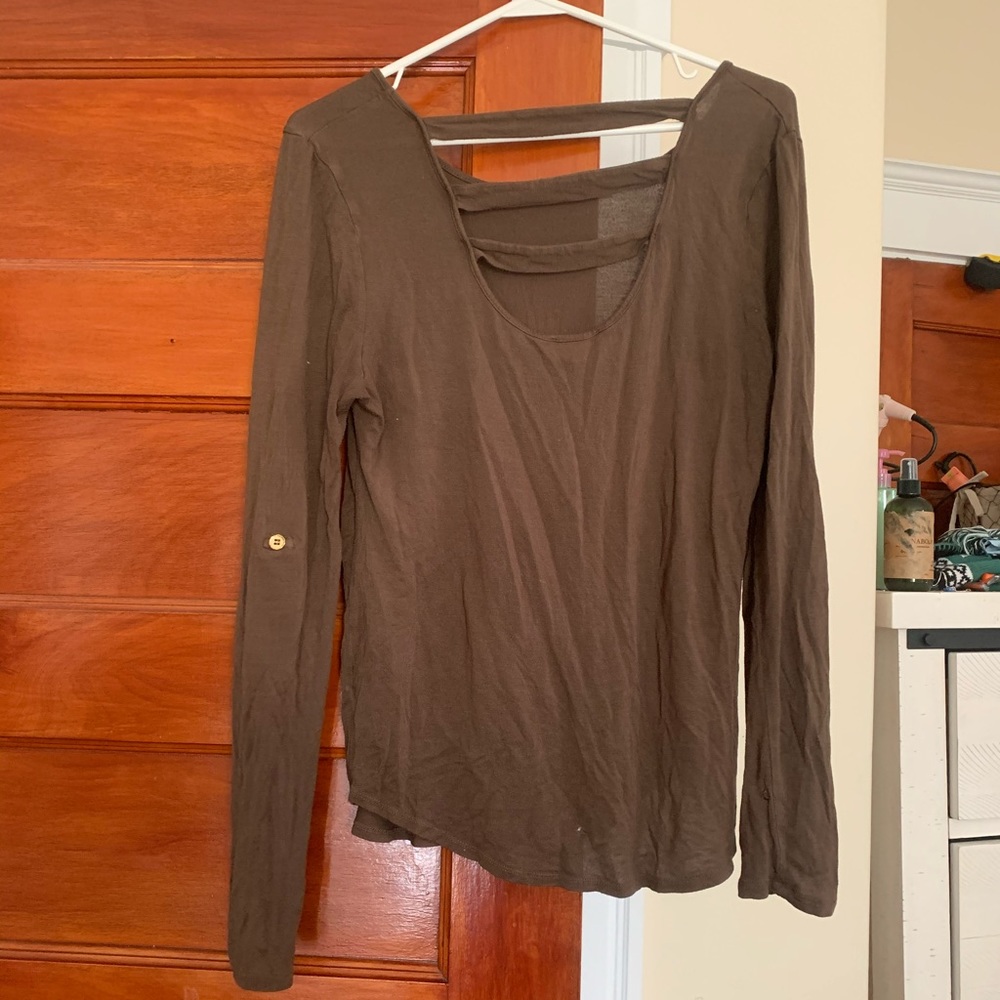 Olive long sleeve shirt